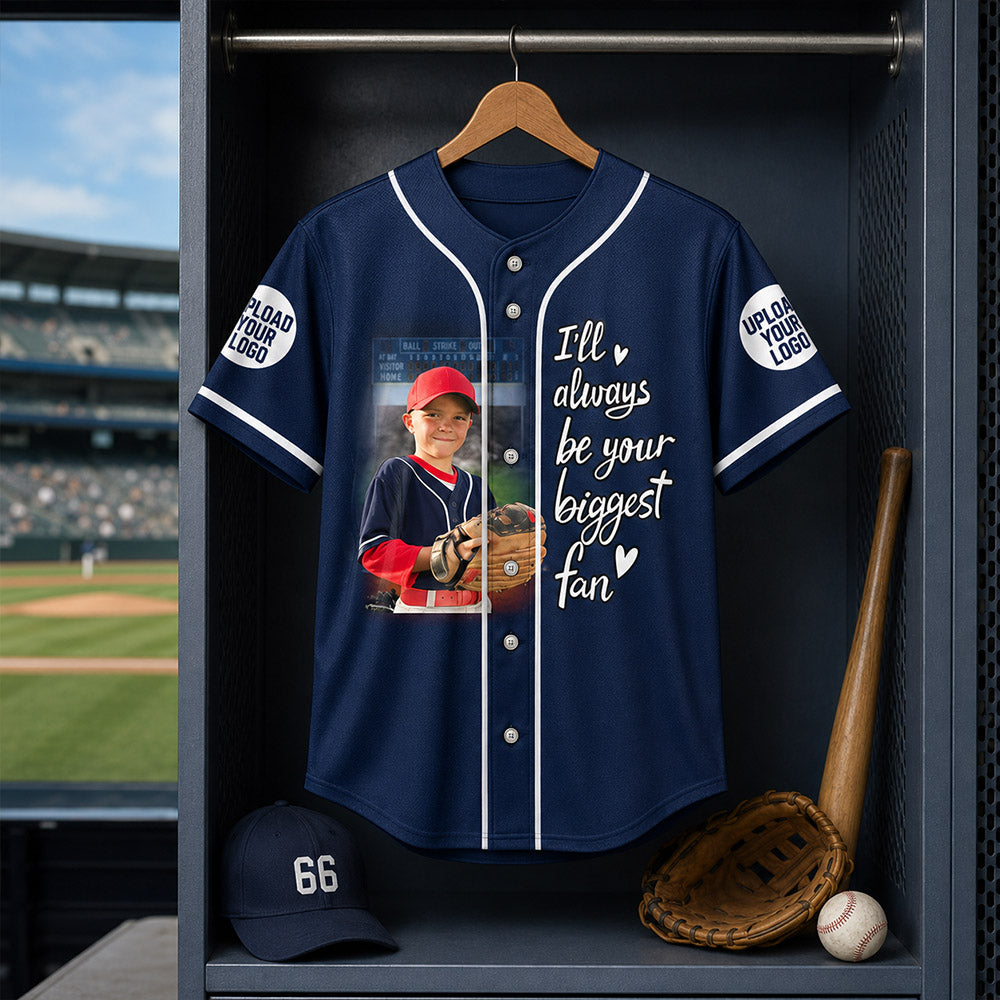 Custom Photo Baseball Game Day Baseball Jersey Gift For Baseball Lovers - Personalized Gift For Baseball Player K1702