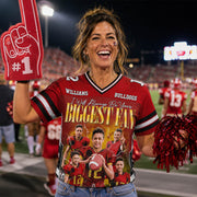 Custom Photo I Will Always Be Your Biggest Fan Custom Football Jersey Gift For Football Mom Dad Game Day Shirt H2511
