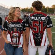 I Will Always Be Your Biggest Fan Vr3 Personalized All Over Print Shirt For Football Mom Grandma Sport Family H2511