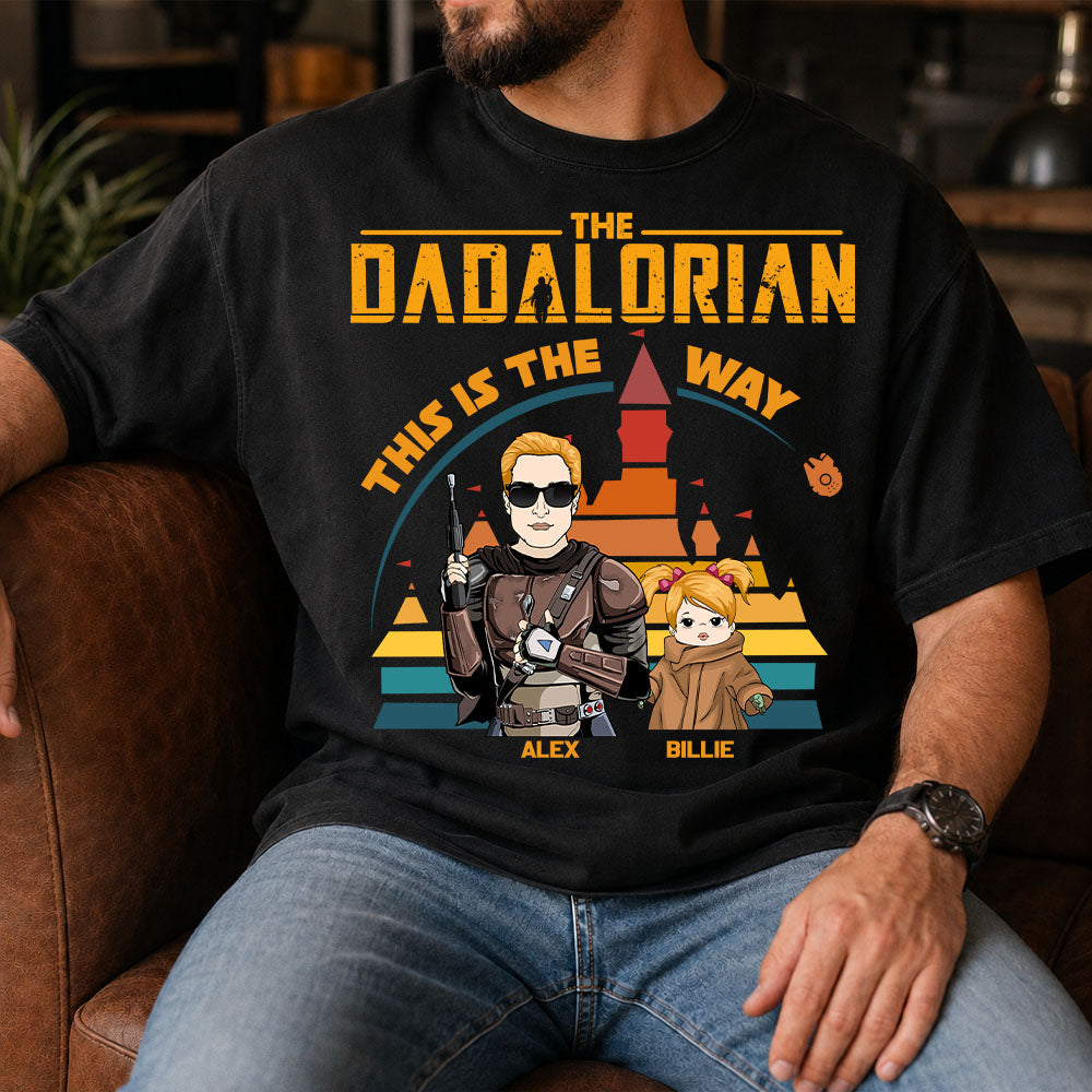 The Dadalorian This Is The Way - Personalized Shirt For Dad