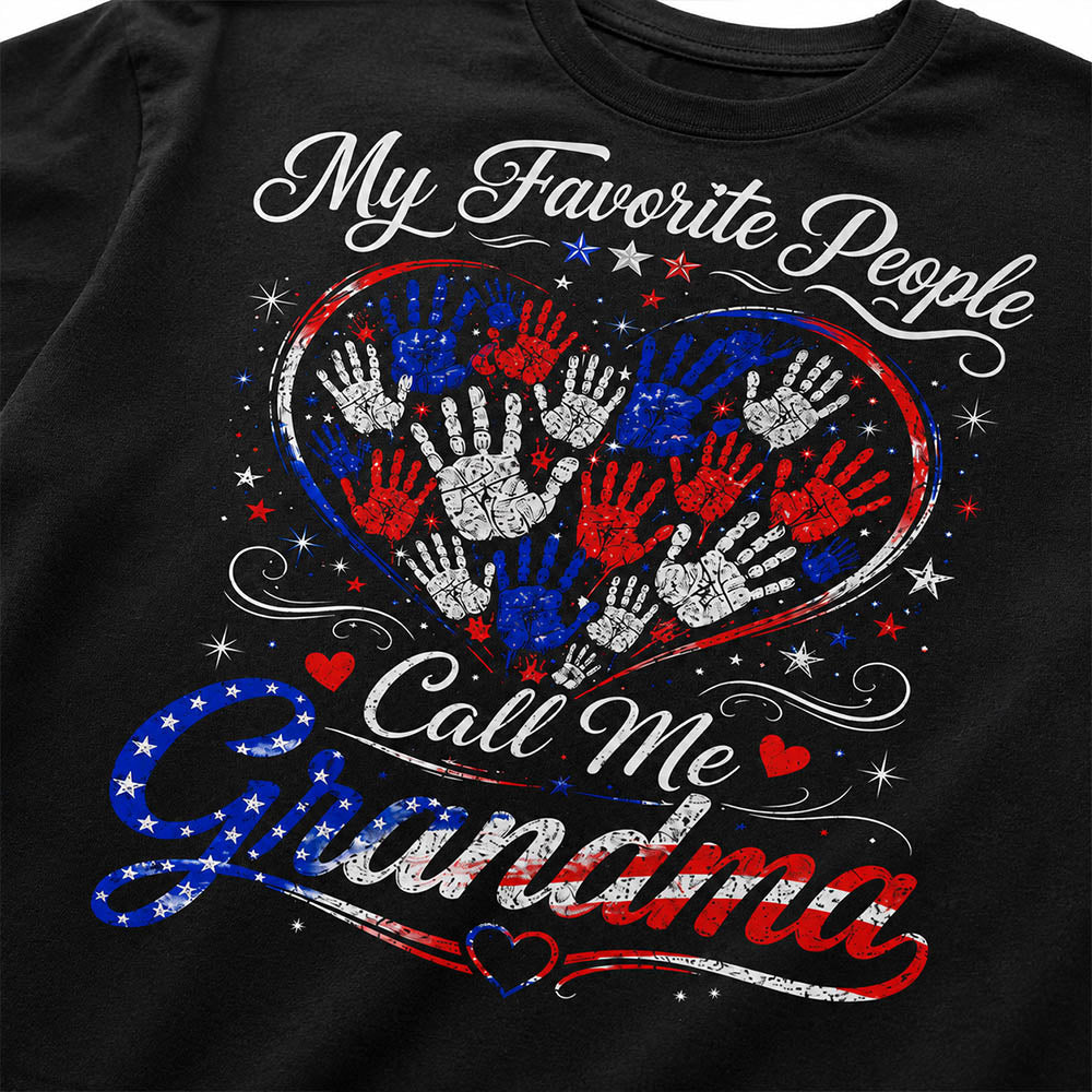 Personalized My Favorite People Call Me Grandma 250 Years American Shirt