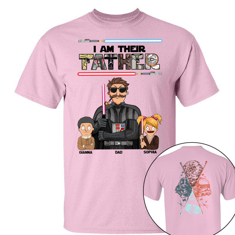I Am Their Father - Personalized Two Sided Print Shirt For Dad Vr2