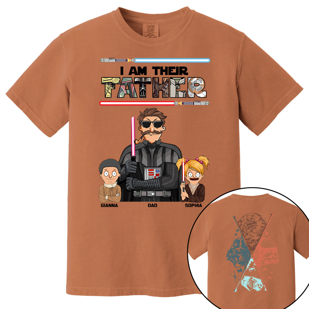 I Am Their Father - Personalized Two Sided Print Shirt For Dad Vr2
