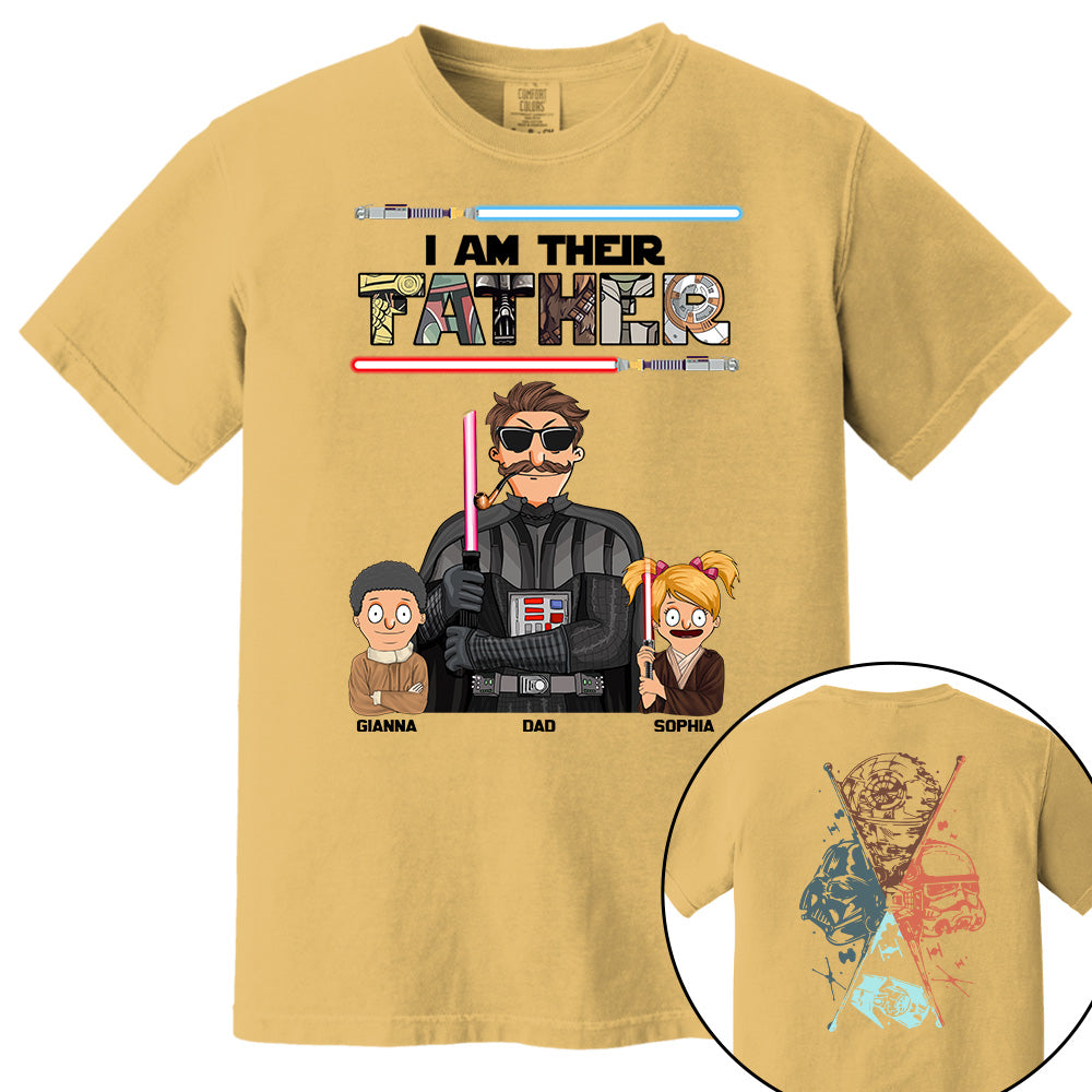 I Am Their Father - Personalized Two Sided Print Shirt For Dad Vr2