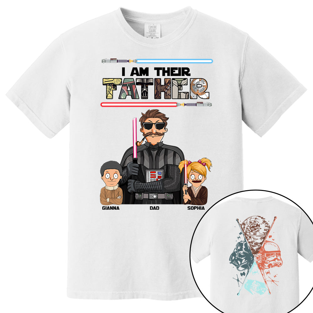 I Am Their Father - Personalized Two Sided Print Shirt For Dad Vr2