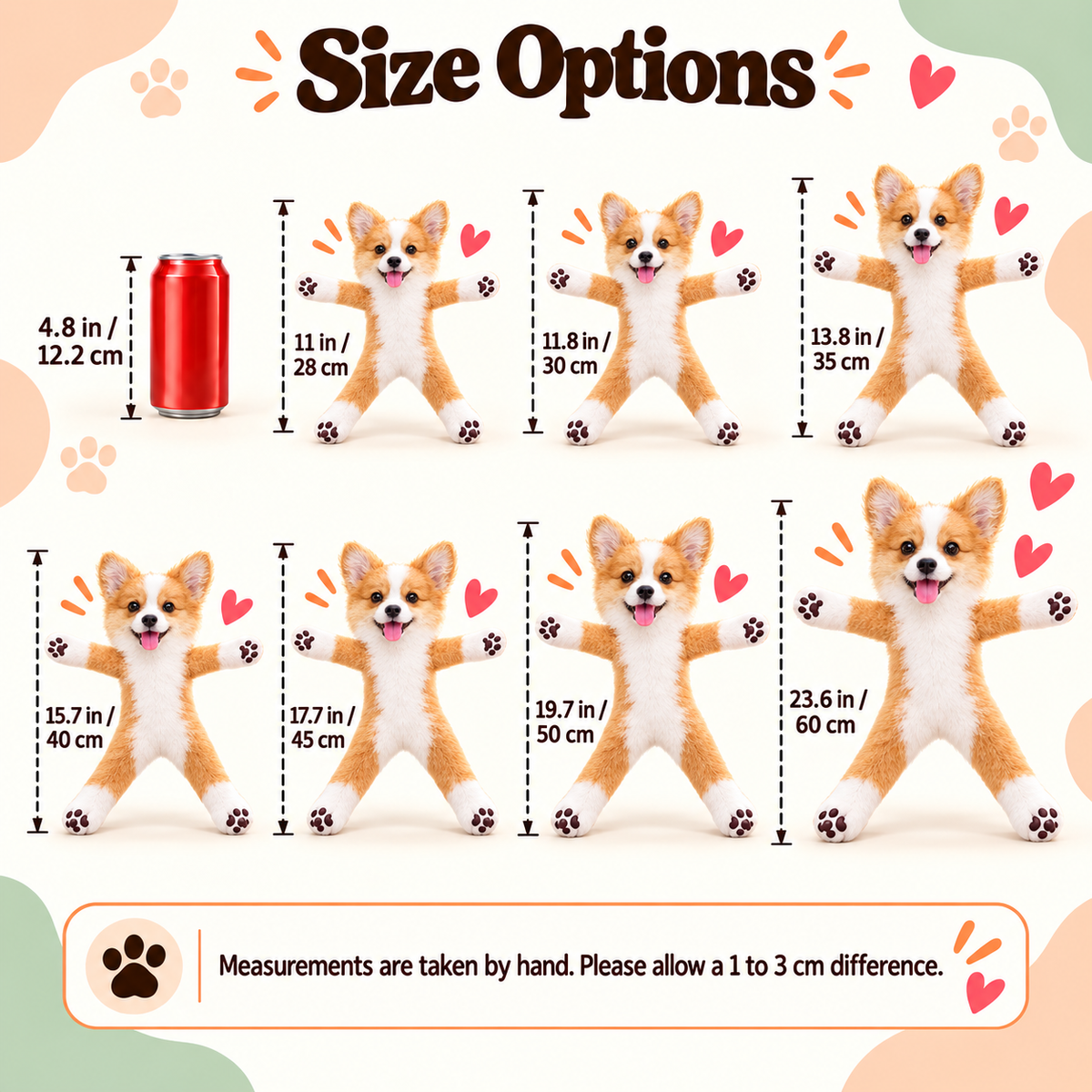 Personalized Welsh Corgi Photo Pet Squishy Toy Poseable Plush Doll, Funny Gift For Dog Mom, Dad, Pet Lover T1807 T24 TL06