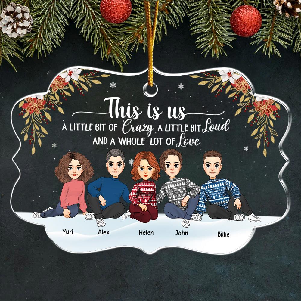 This Is Us Personalized Acrylic Ornament For Family Besties Sisters Siblings New