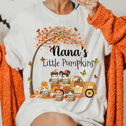 Autumn Grandma's Little Pumpkin Shirt - Personalized Shirt Family Vr2 NA04 Nh00