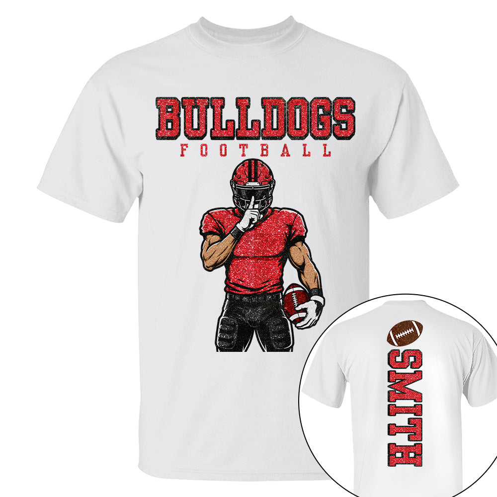 Personalized American Football Mom Shirt - Football GameDay Custom Shirt For Mom, Dad Na02 T24