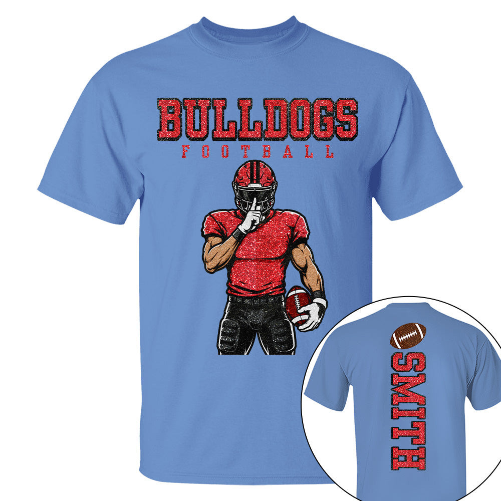 Personalized American Football Mom Shirt - Football GameDay Custom Shirt For Mom, Dad Na02 T24