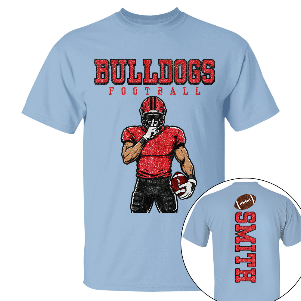 Personalized American Football Mom Shirt - Football GameDay Custom Shirt For Mom, Dad Na02 T24