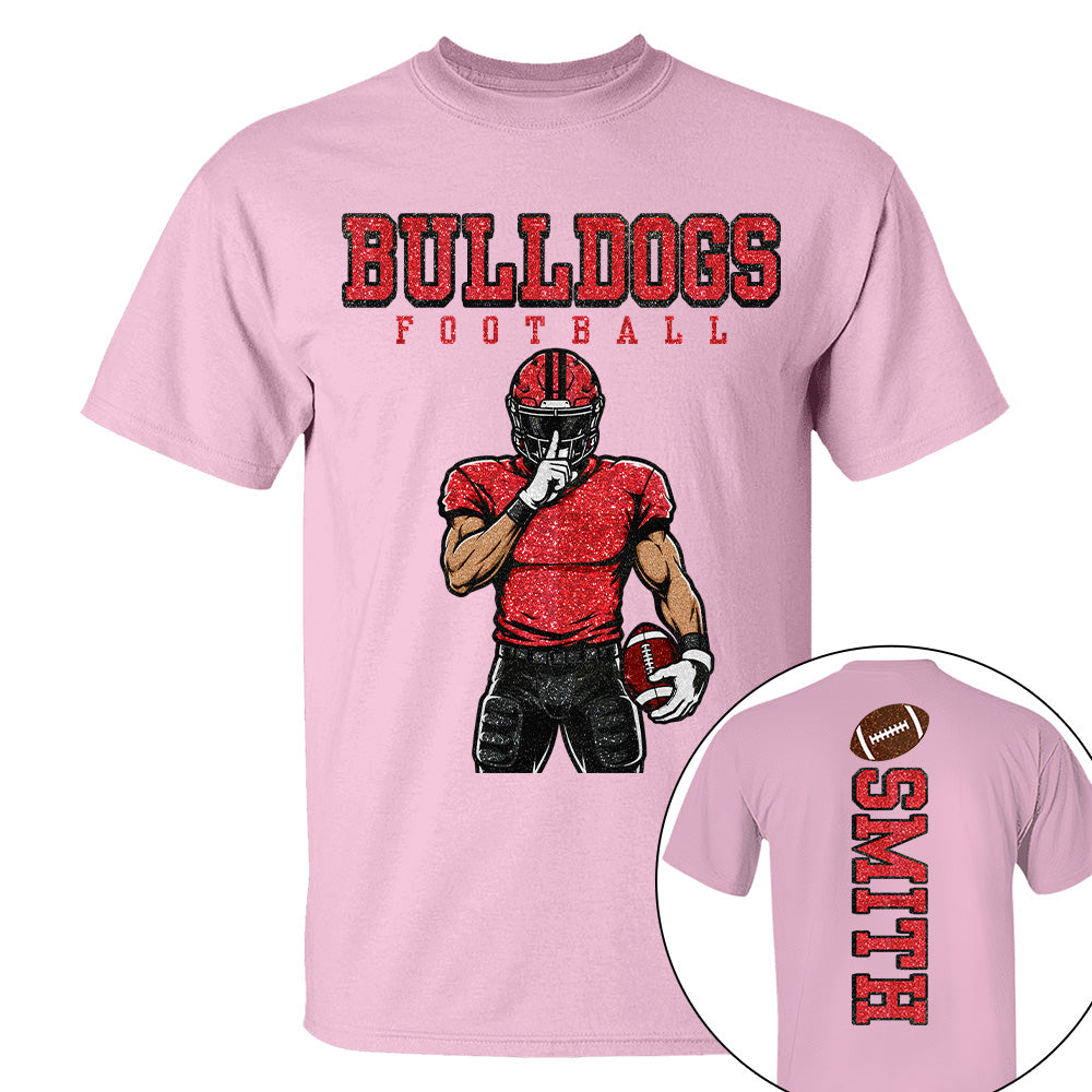 Personalized American Football Mom Shirt - Football GameDay Custom Shirt For Mom, Dad Na02 T24