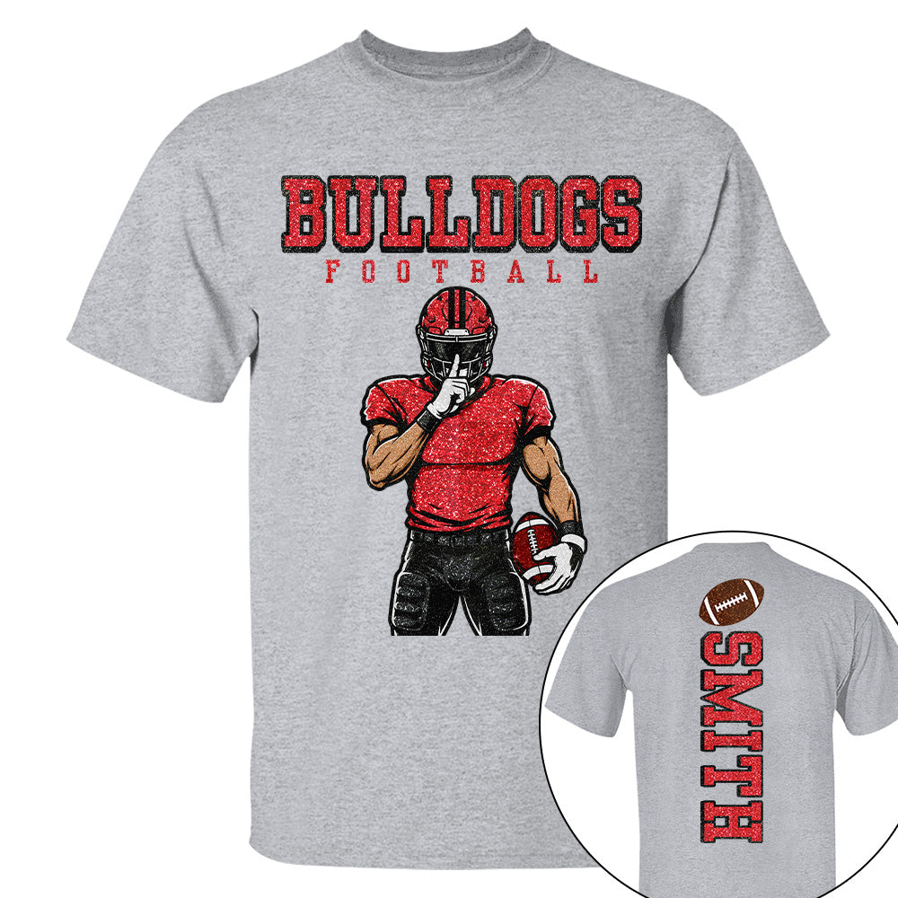 Personalized American Football Mom Shirt - Football GameDay Custom Shirt For Mom, Dad Na02 T24