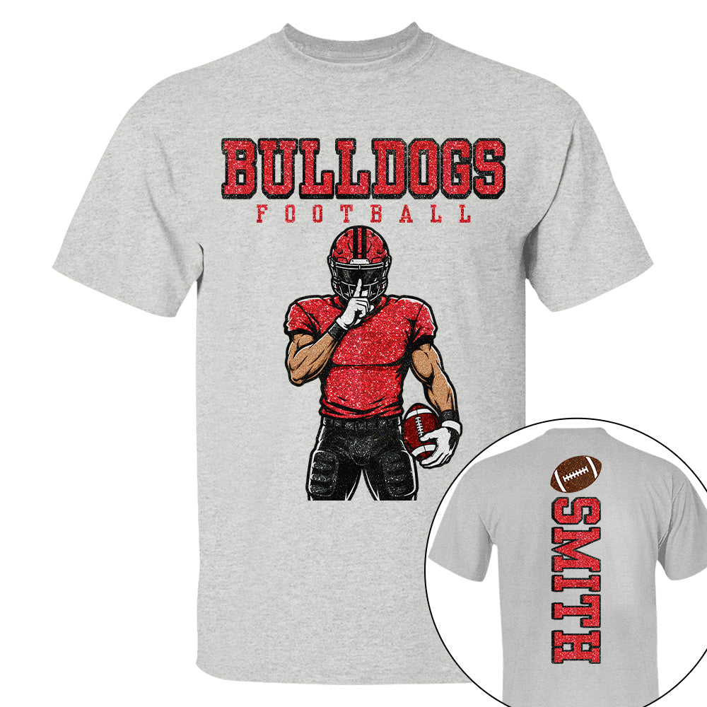 Personalized American Football Mom Shirt - Football GameDay Custom Shirt For Mom, Dad Na02 T24