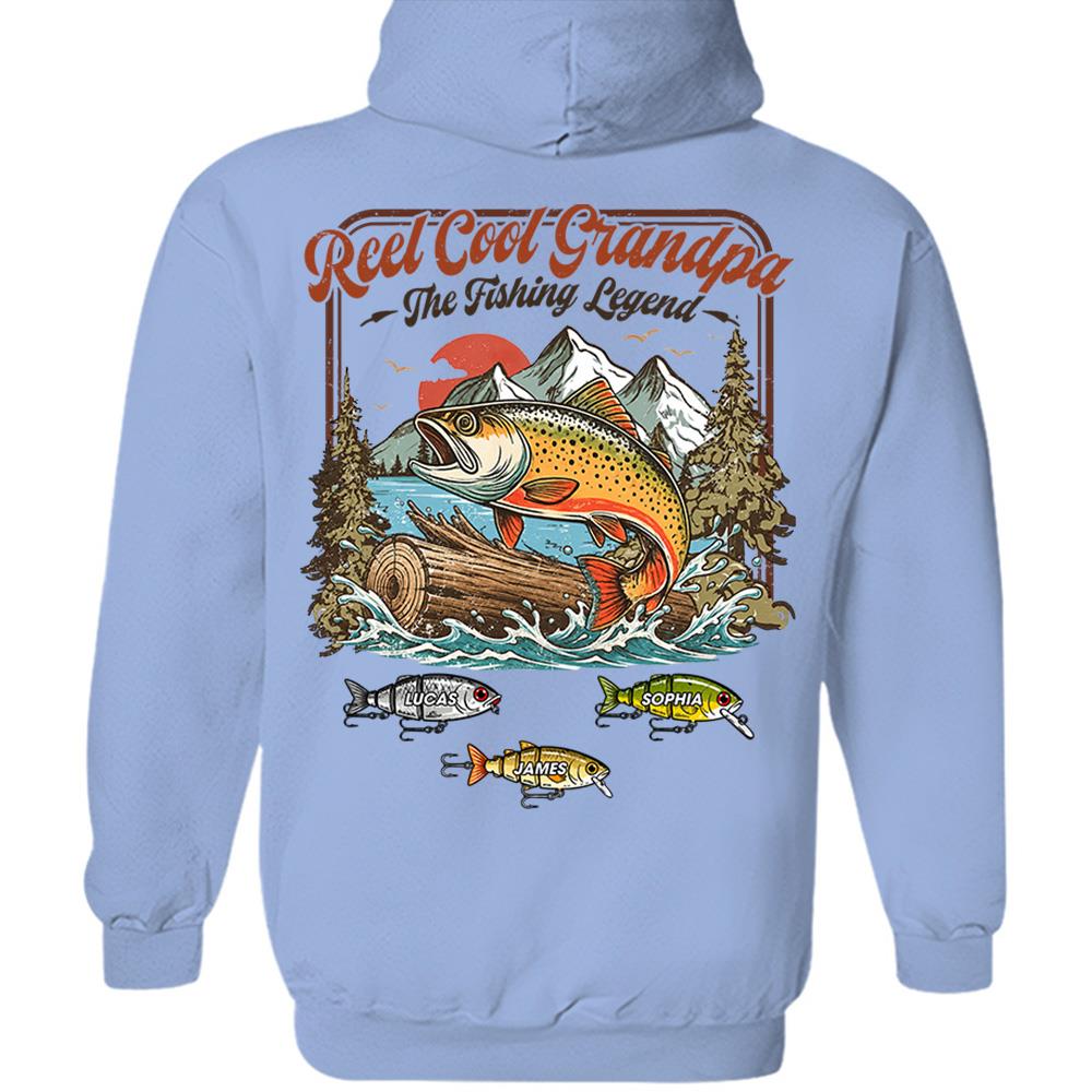 Personalized Reel Cool Grandpa T-Shirt – Funny Fishing Grandpa Shirt Hv01