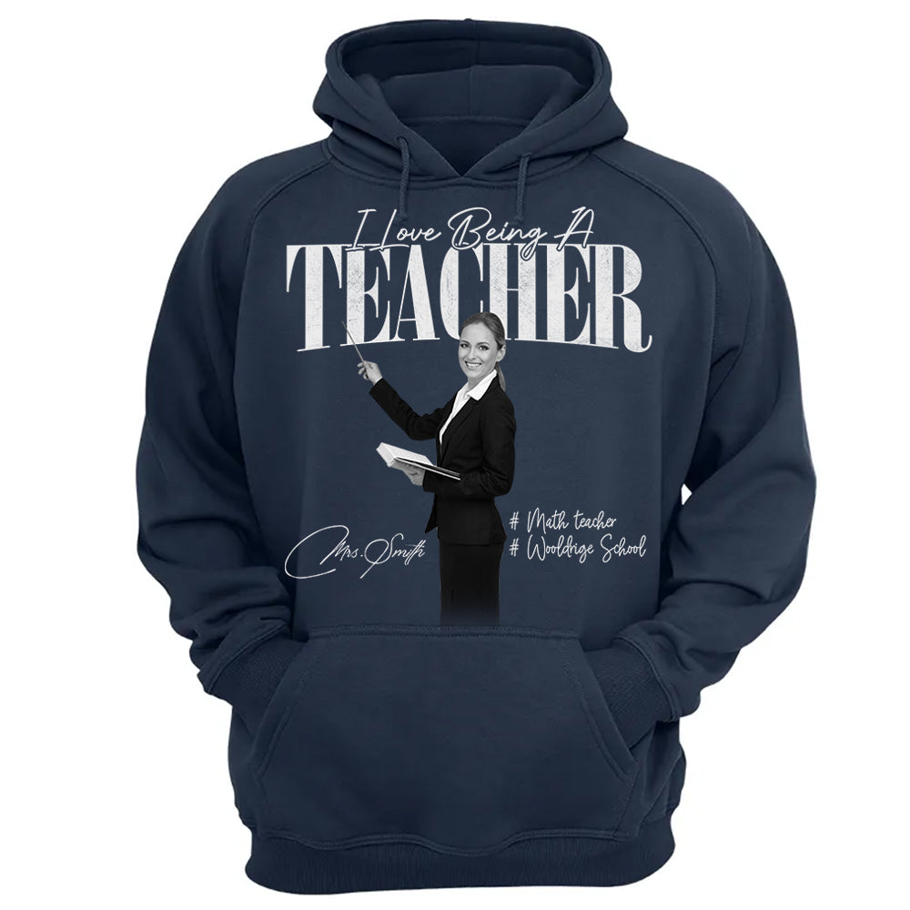 I Love Being A Teacher -  Washed Tee Retro Bootleg Shirt For Teachers NA04