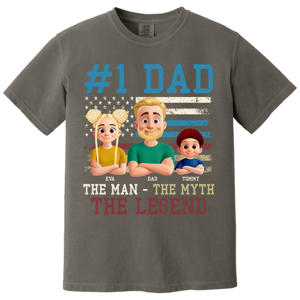 The Man The Myth The Legend, Personalized Shirt Gift For Dad T1807 Pt99