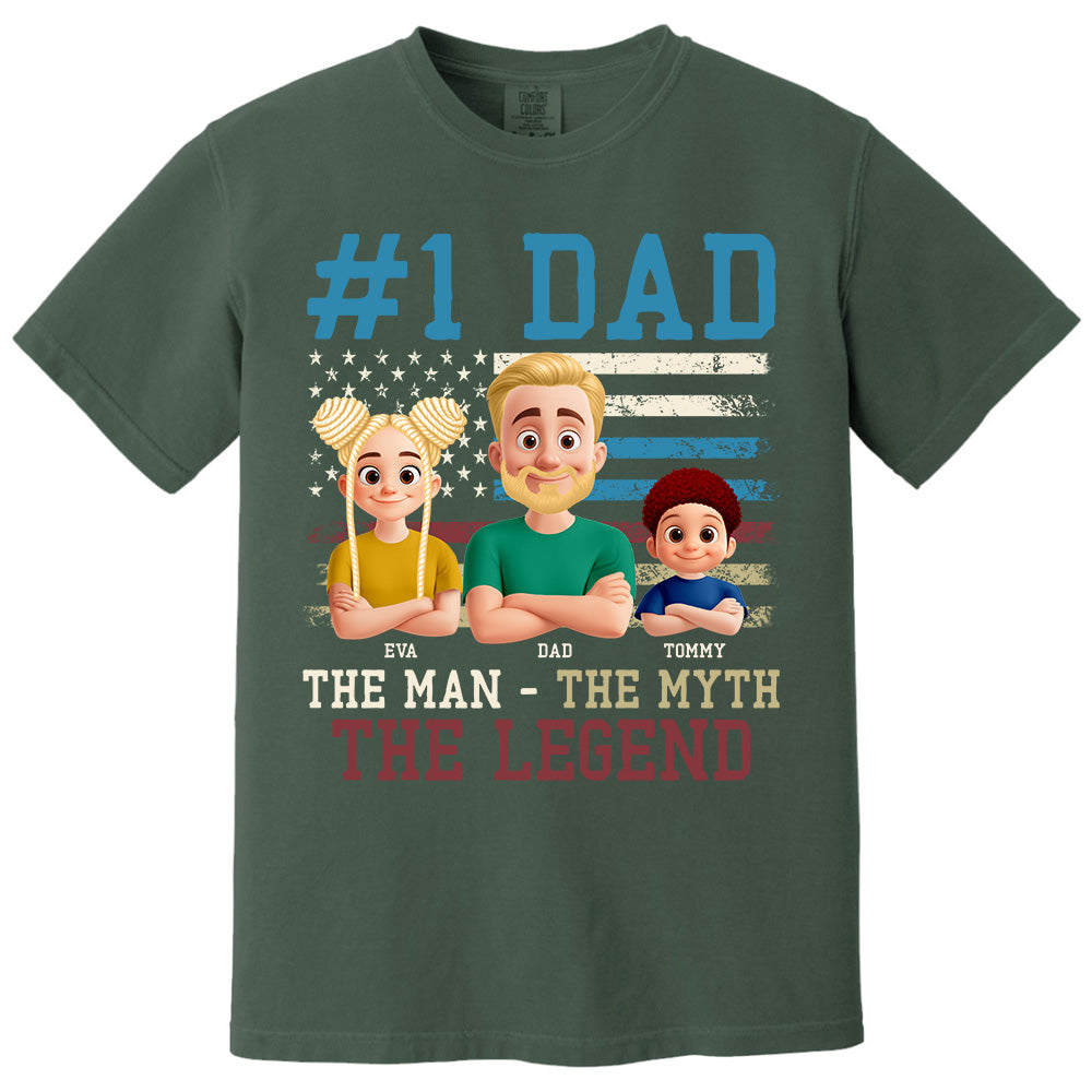 The Man The Myth The Legend, Personalized Shirt Gift For Dad T1807 Pt99