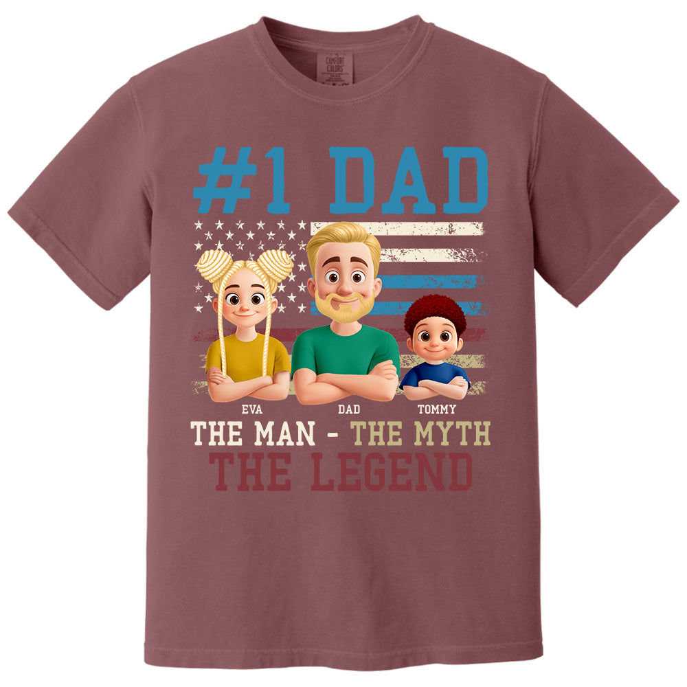 The Man The Myth The Legend, Personalized Shirt Gift For Dad T1807 Pt99