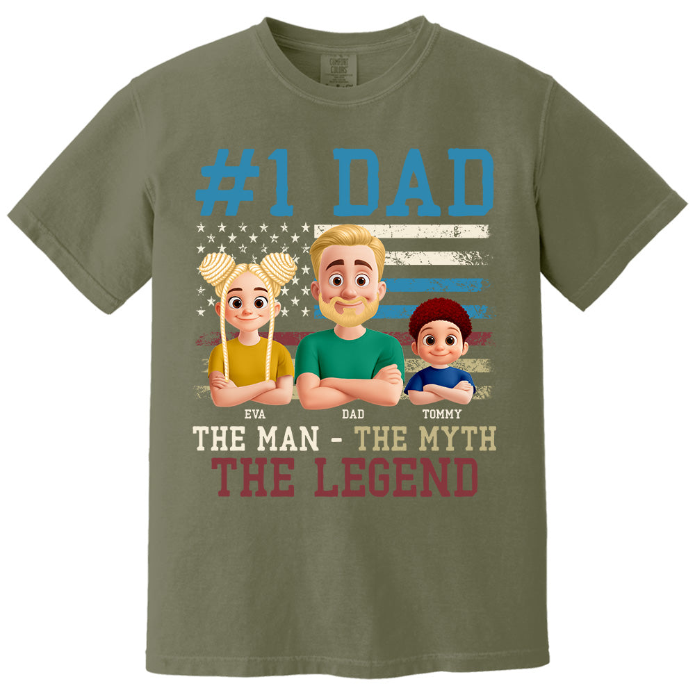 The Man The Myth The Legend, Personalized Shirt Gift For Dad T1807 Pt99