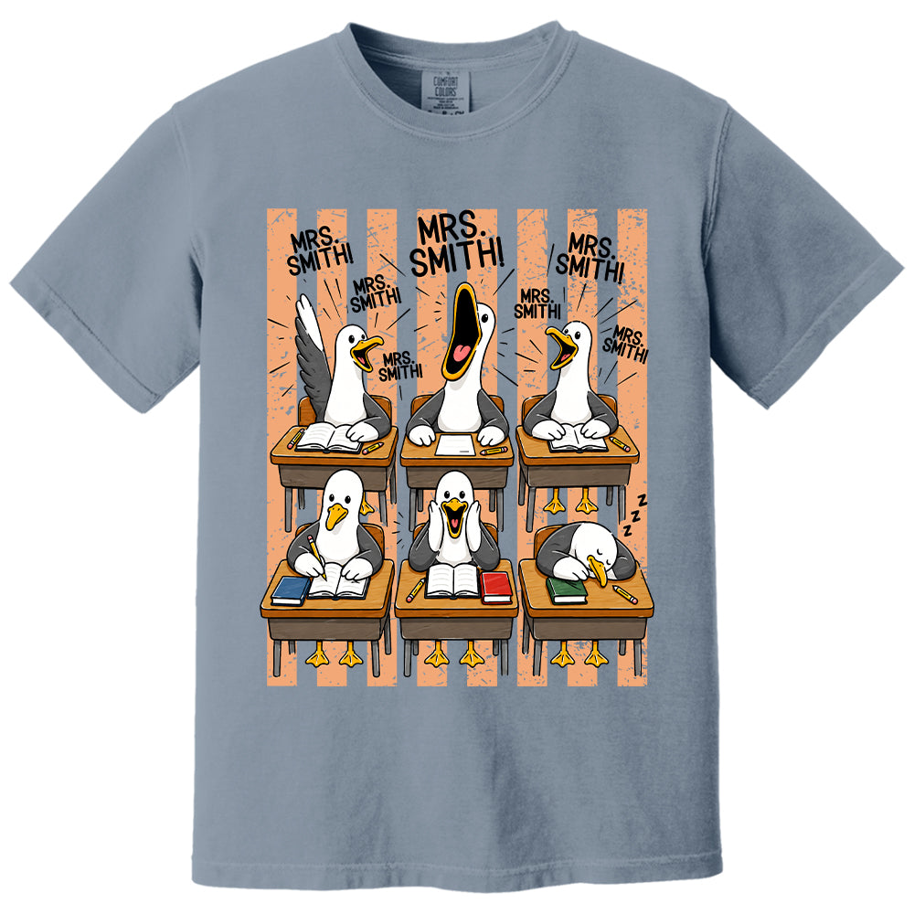 T24-Mrs. Teacher My Class of Seagulls T-shirt For Teachers T24-31.07.2026