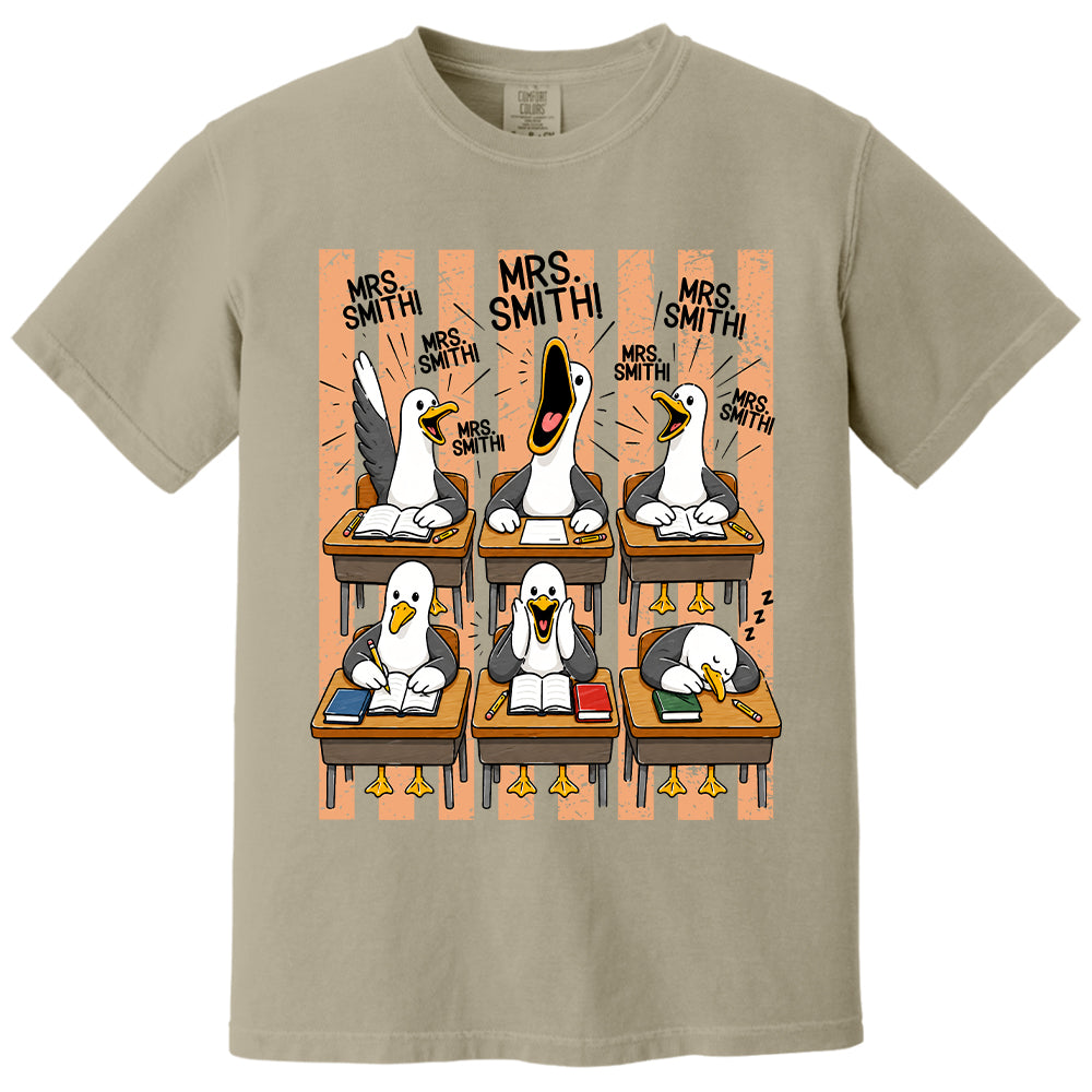 T24-Mrs. Teacher My Class of Seagulls T-shirt For Teachers T24-31.07.2026