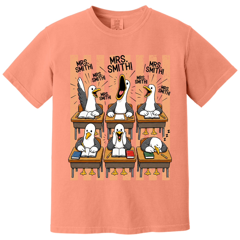 T24-Mrs. Teacher My Class of Seagulls T-shirt For Teachers T24-31.07.2026