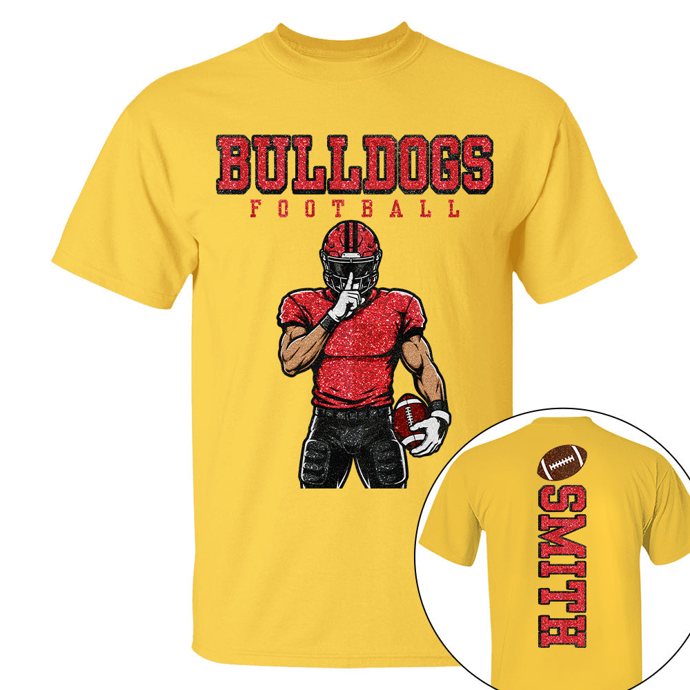 Personalized American Football Mom Shirt - Football GameDay Custom Shirt For Mom, Dad Na02 T24