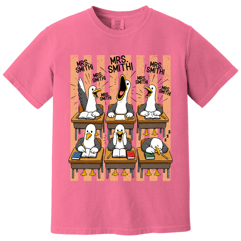 T24-Mrs. Teacher My Class of Seagulls T-shirt For Teachers T24-31.07.2026
