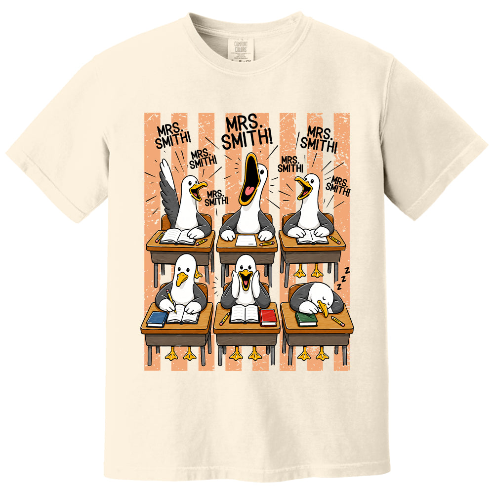 T24-Mrs. Teacher My Class of Seagulls T-shirt For Teachers T24-31.07.2026