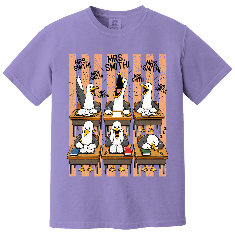 T24-Mrs. Teacher My Class of Seagulls T-shirt For Teachers T24-31.07.2026