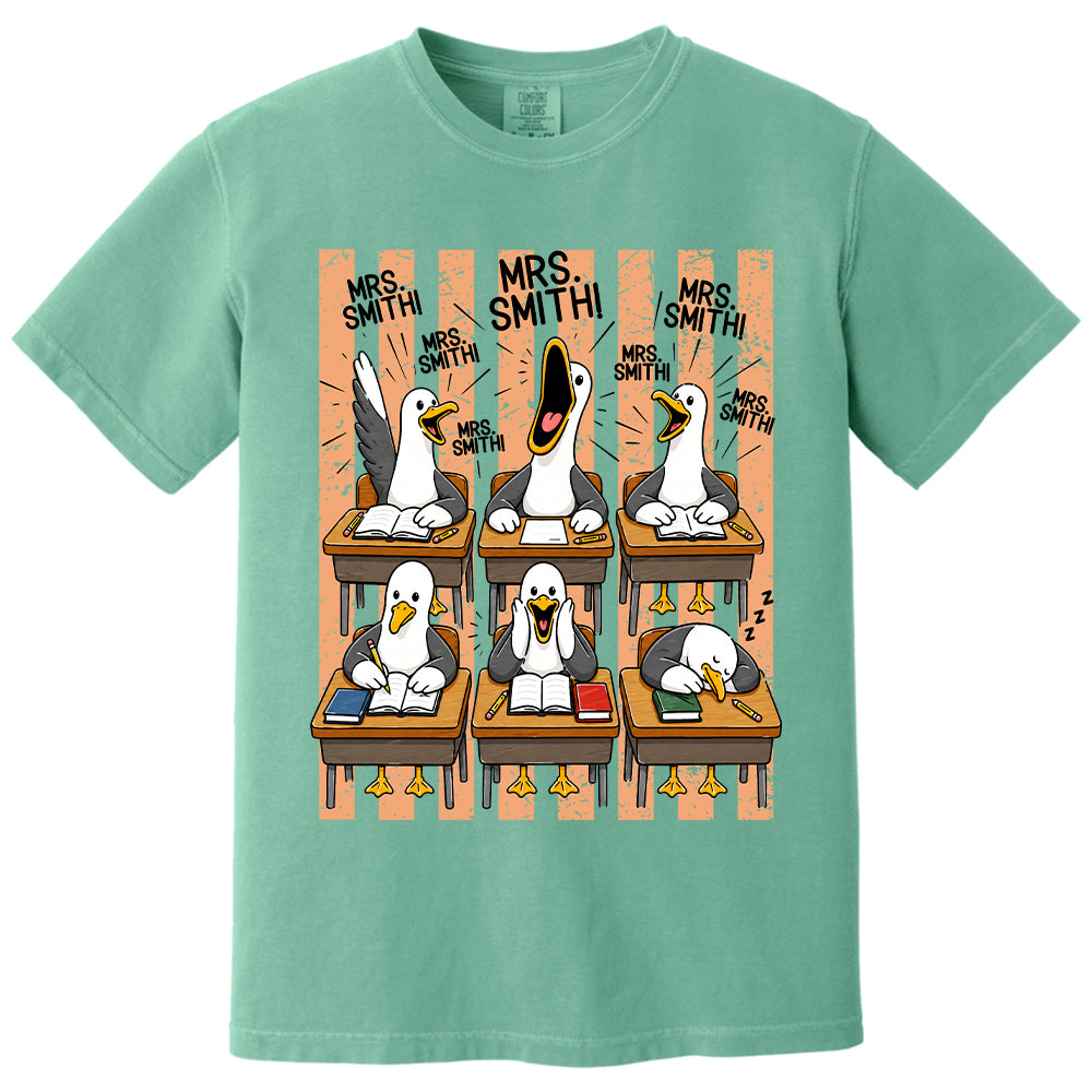 T24-Mrs. Teacher My Class of Seagulls T-shirt For Teachers T24-31.07.2026
