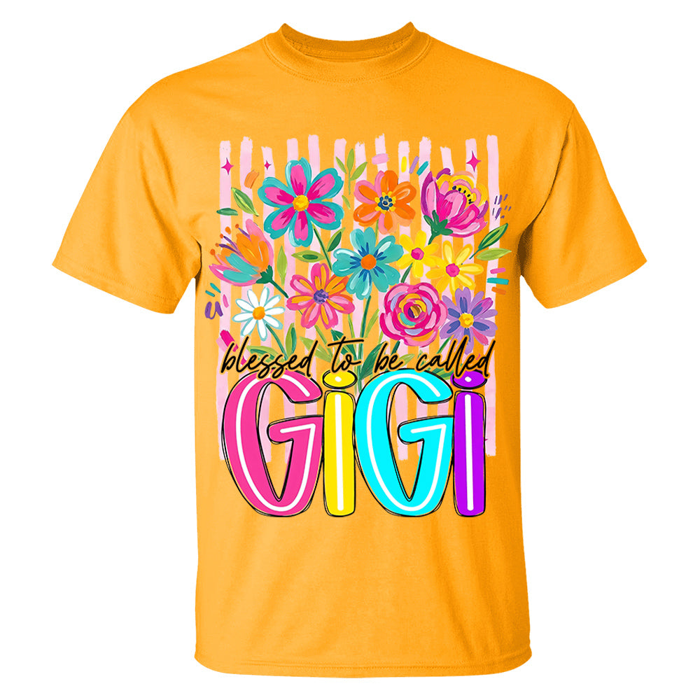 Striped Wildflowers Gigi, Personalized Trendy Ditsy Floral Gigi Shirt, Preppy Gigi Nana Mimi Motherhood, Gift For Grandma For Mom, Best Gift For Mother's Day MI209 VH01