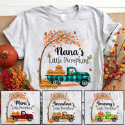 Nana's Little Pumpkins Truck Autumn Personalized Shirts