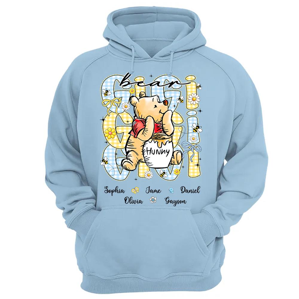 Mama Bear, Personalized Mama Bear Shirt With Bee Kids Name, Gift For Mom Grandma, Gift For Mother's Day MI209 Hv01