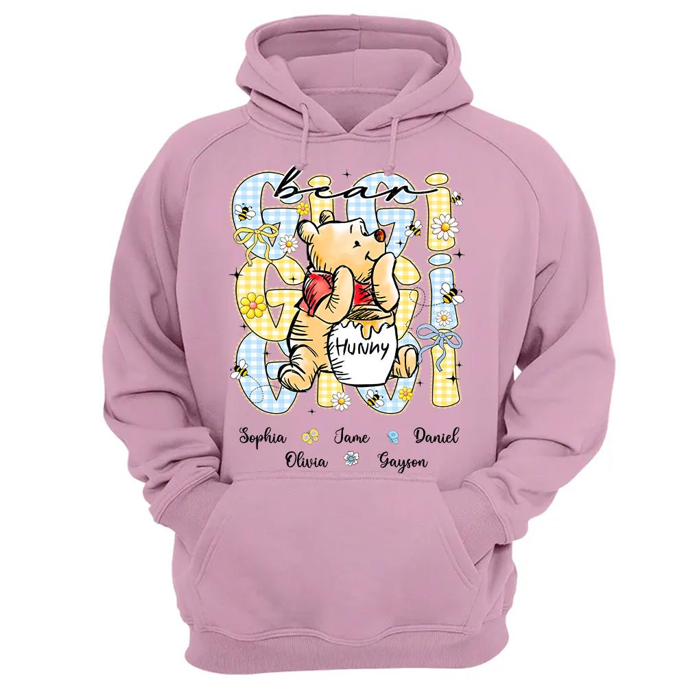 Mama Bear, Personalized Mama Bear Shirt With Bee Kids Name, Gift For Mom Grandma, Gift For Mother's Day MI209 Hv01