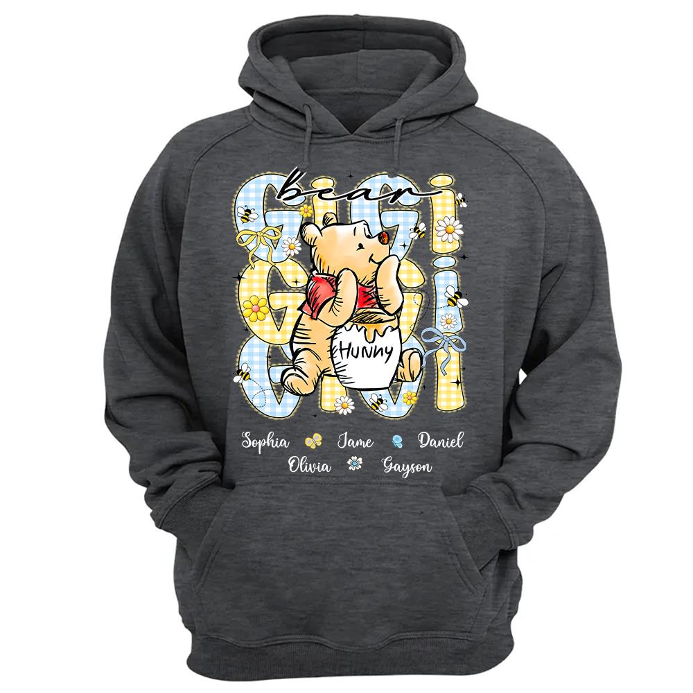 Mama Bear, Personalized Mama Bear Shirt With Bee Kids Name, Gift For Mom Grandma, Gift For Mother's Day MI209 Hv01
