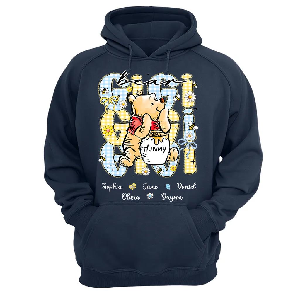 Mama Bear, Personalized Mama Bear Shirt With Bee Kids Name, Gift For Mom Grandma, Gift For Mother's Day MI209 Hv01