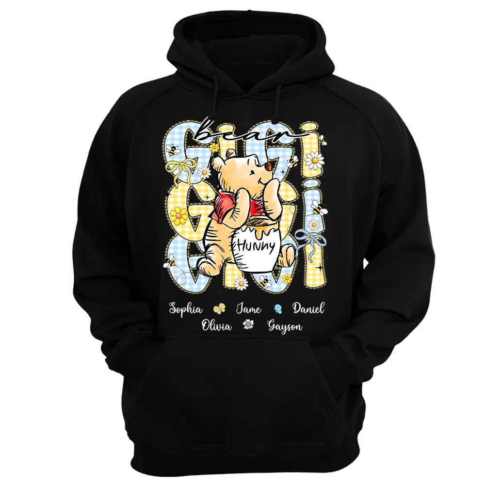 Mama Bear, Personalized Mama Bear Shirt With Bee Kids Name, Gift For Mom Grandma, Gift For Mother's Day MI209 Hv01