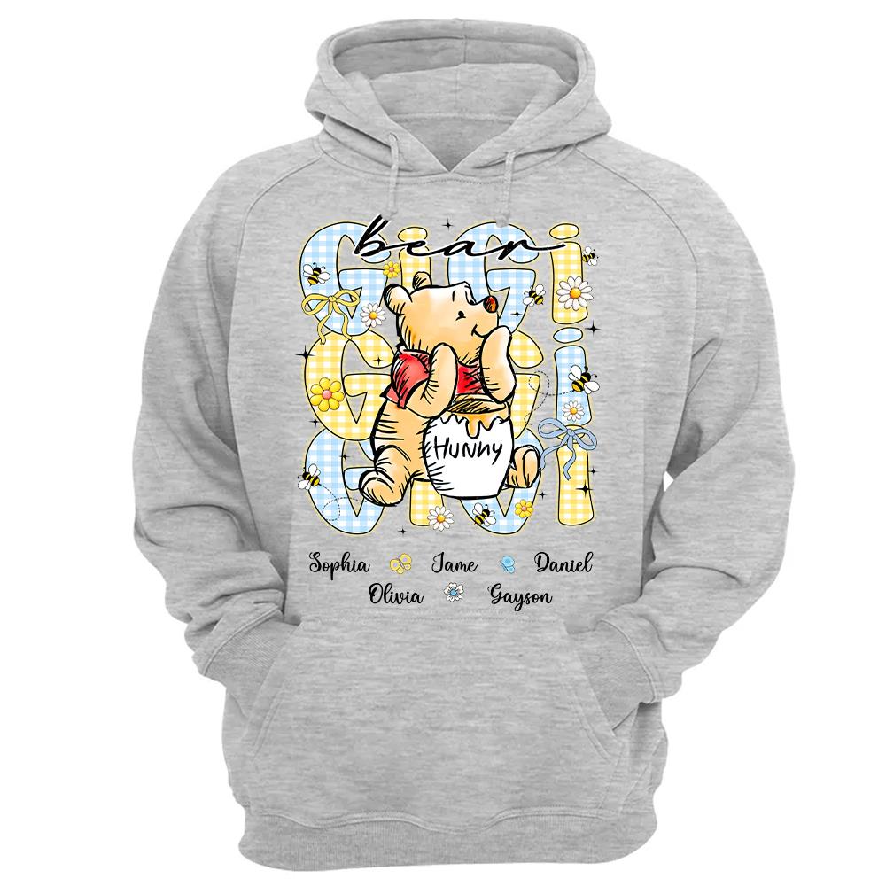 Mama Bear, Personalized Mama Bear Shirt With Bee Kids Name, Gift For Mom Grandma, Gift For Mother's Day MI209 Hv01