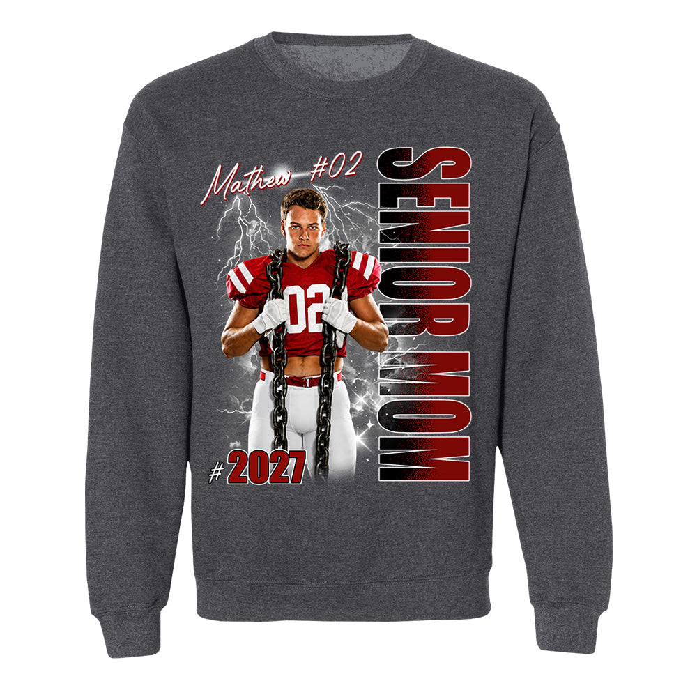 Personalized Senior Mom Shirt, Custom Photo Sports Mom Shirt For Game Day Shirt T1807 T24