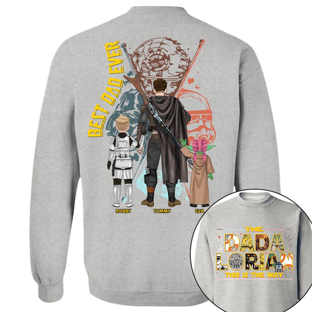 The Dadalorian This Is The Way - Personalized Shirt Custom Nickname With Kids Gift For Dad 2026 T1807 Hv01