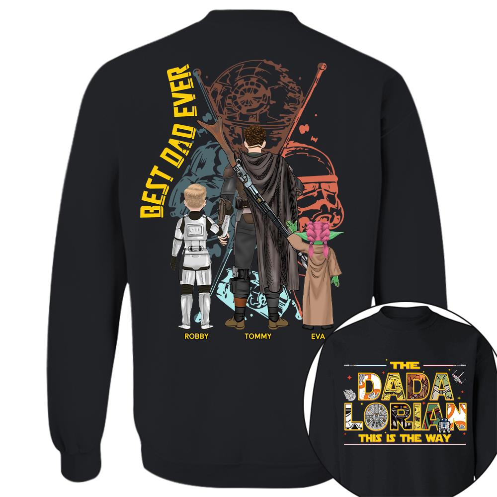 The Dadalorian This Is The Way - Personalized Shirt Custom Nickname With Kids Gift For Dad 2026 T1807 Hv01