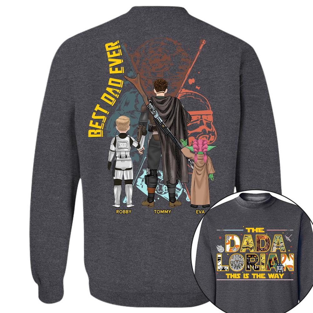 The Dadalorian This Is The Way - Personalized Shirt Custom Nickname With Kids Gift For Dad 2026 T1807 Hv01