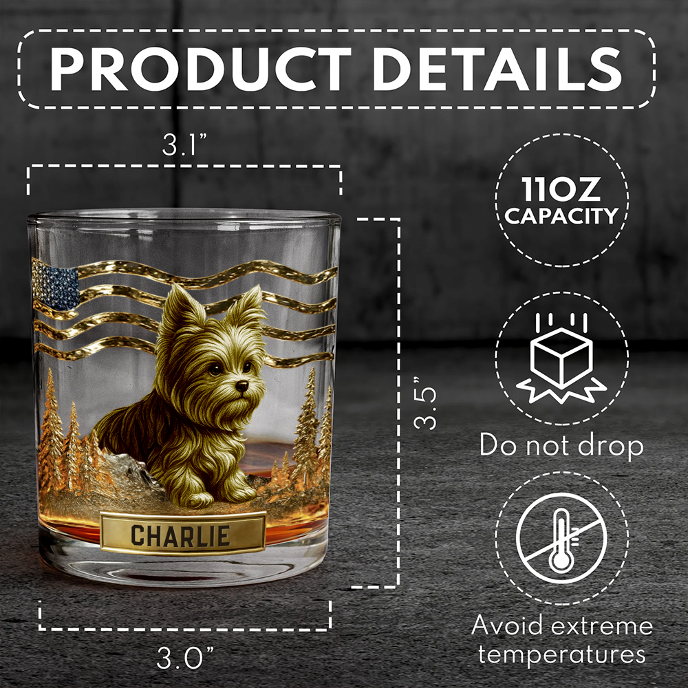 Any Dog Breeds, Personalized Dog Whiskey Glass, Gift For Dog Lovers T1807 Hv01