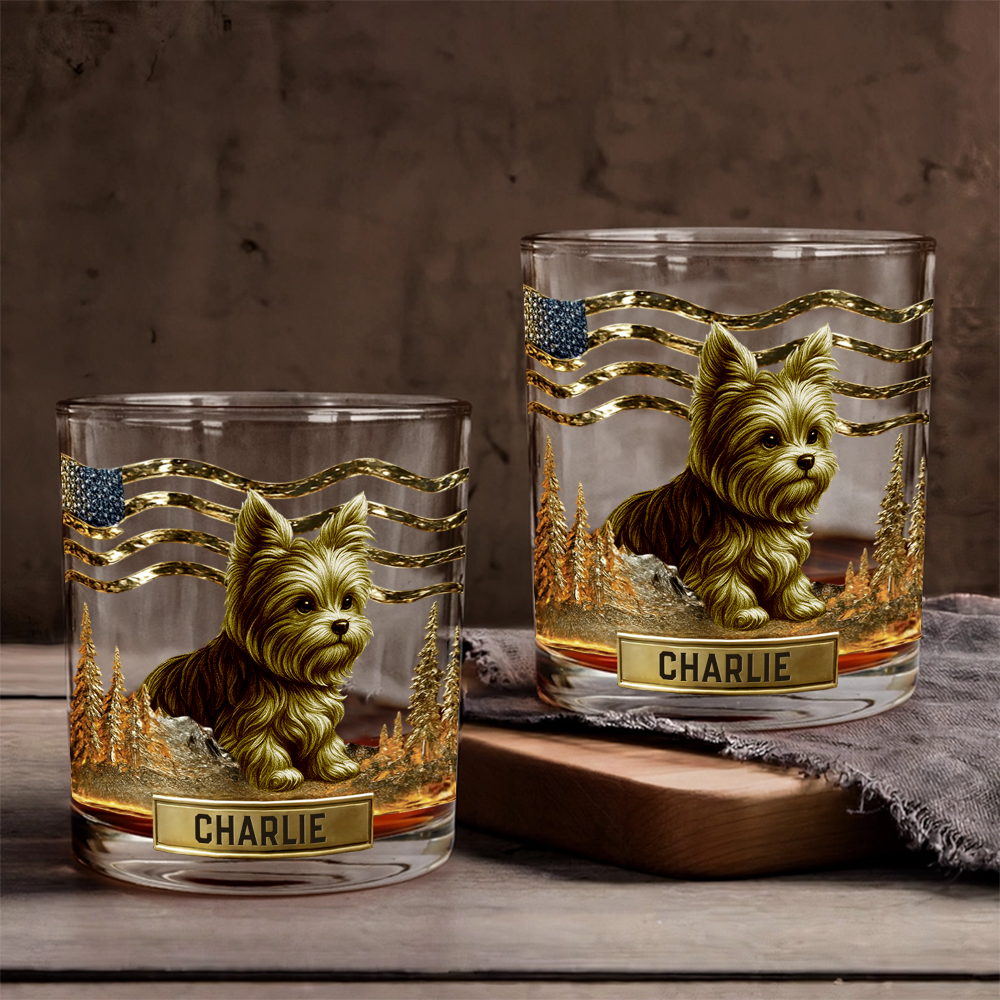 Any Dog Breeds, Personalized Dog Whiskey Glass, Gift For Dog Lovers T1807 Hv01