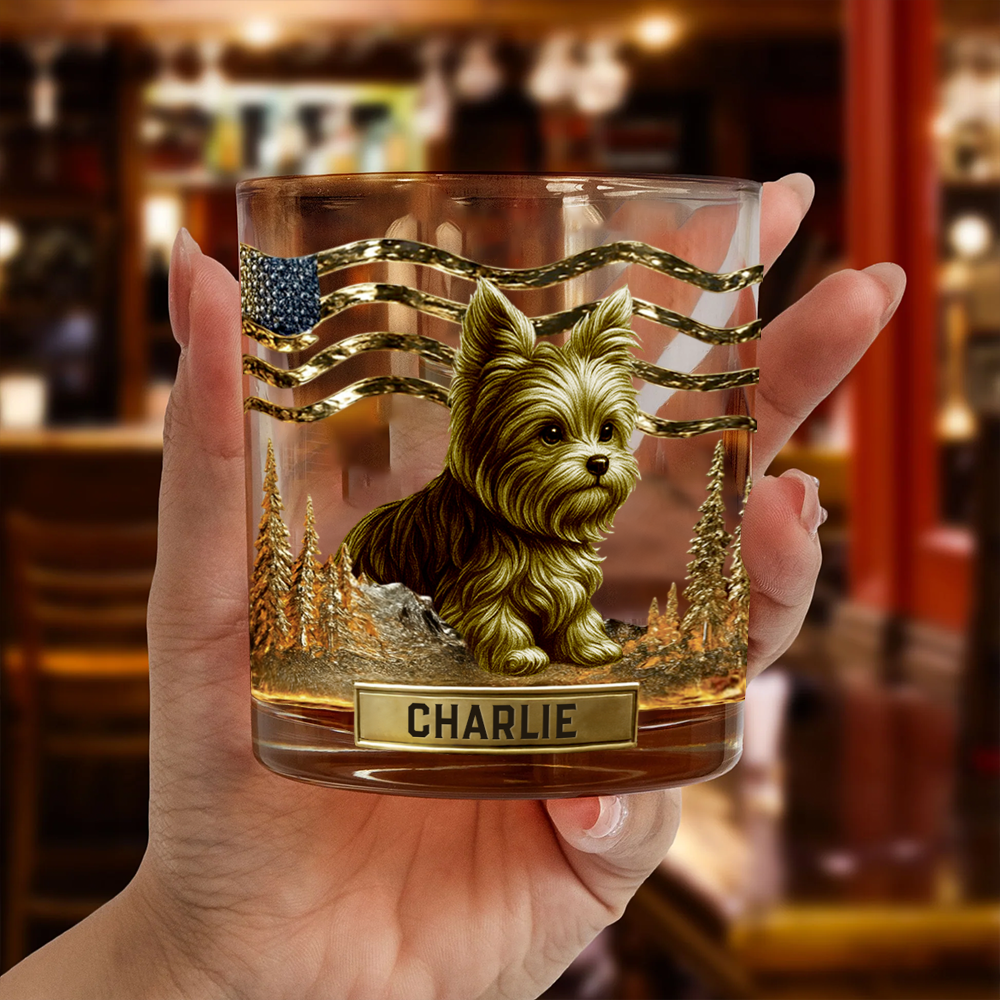 Any Dog Breeds, Personalized Dog Whiskey Glass, Gift For Dog Lovers T1807 Hv01
