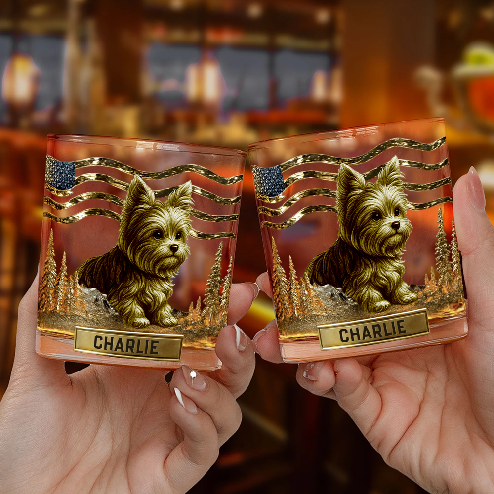 Any Dog Breeds, Personalized Dog Whiskey Glass, Gift For Dog Lovers T1807 Hv01
