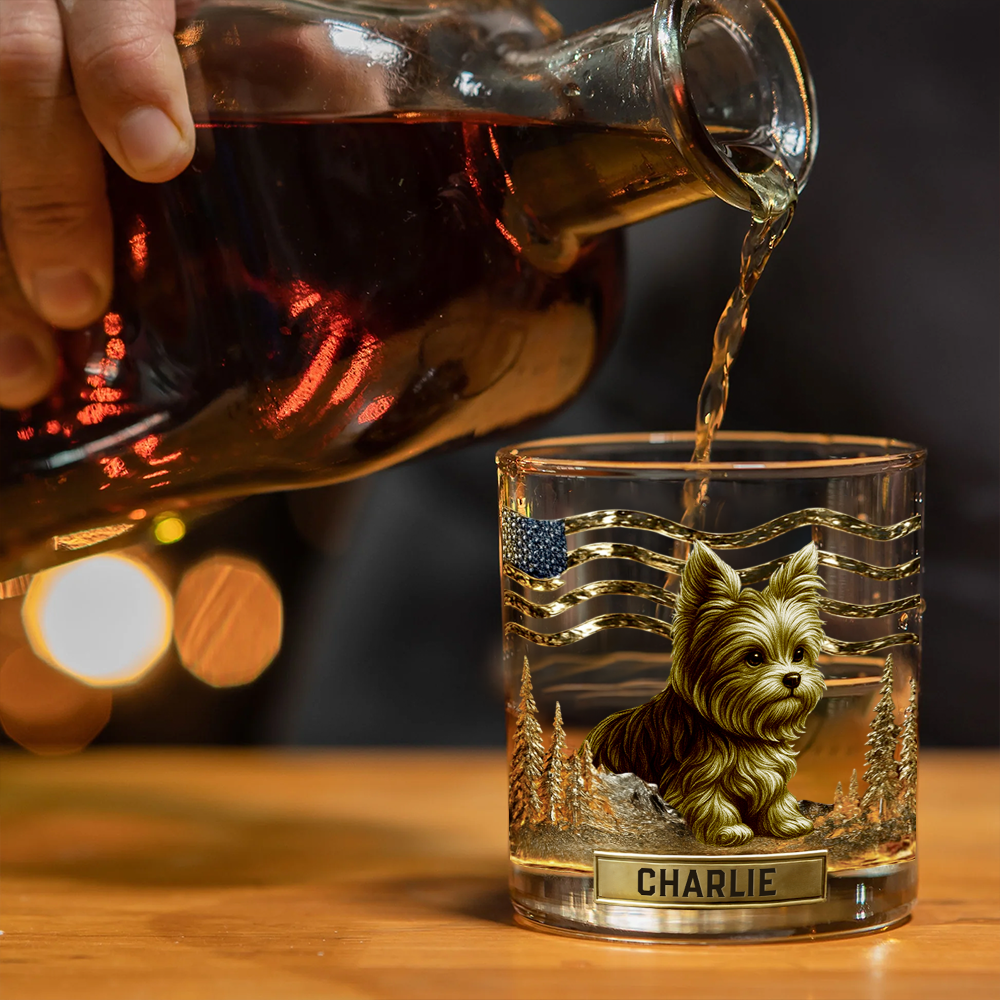 Any Dog Breeds, Personalized Dog Whiskey Glass, Gift For Dog Lovers T1807 Hv01