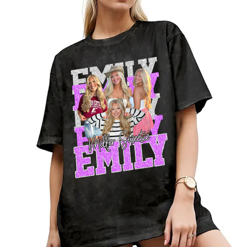 Custom Photos Bootleg Rap Tee Shirt - Personalized Gifts For Your Fam NA04  Hv01